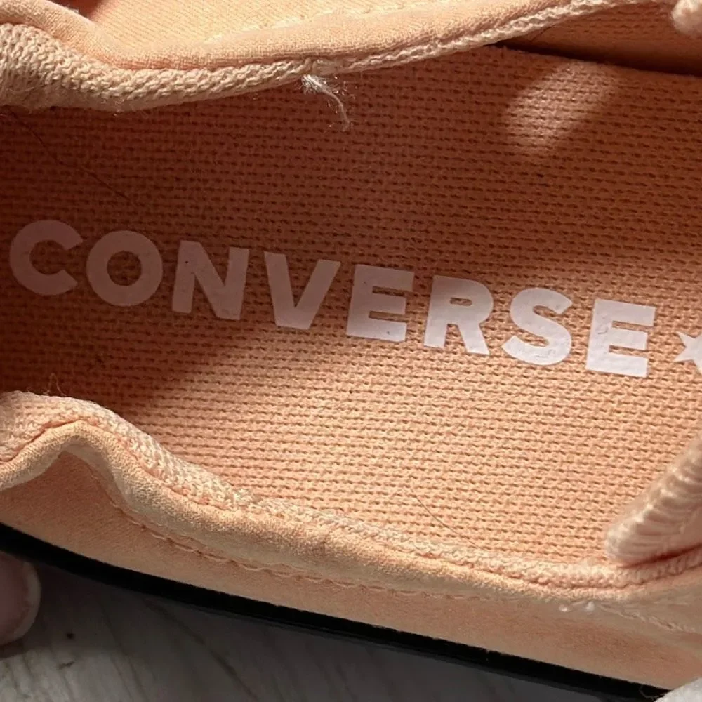 Converse Chuck Taylor All Star Shoreline Slip On Peach Orange Sneakers 570486F